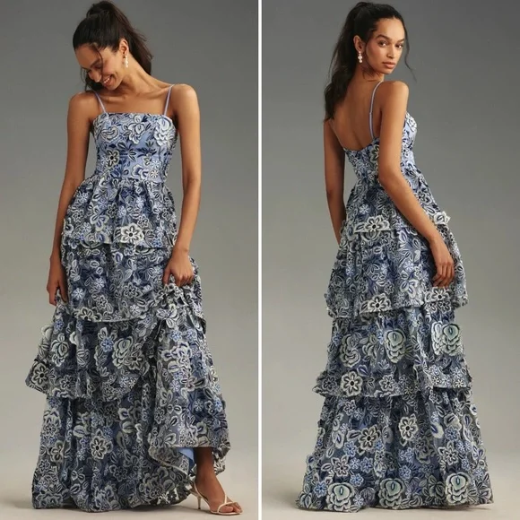 strapless open back dress Threadbare Women's Black Tiered Jersey Poplin Mix Maxi Dress main image 0
